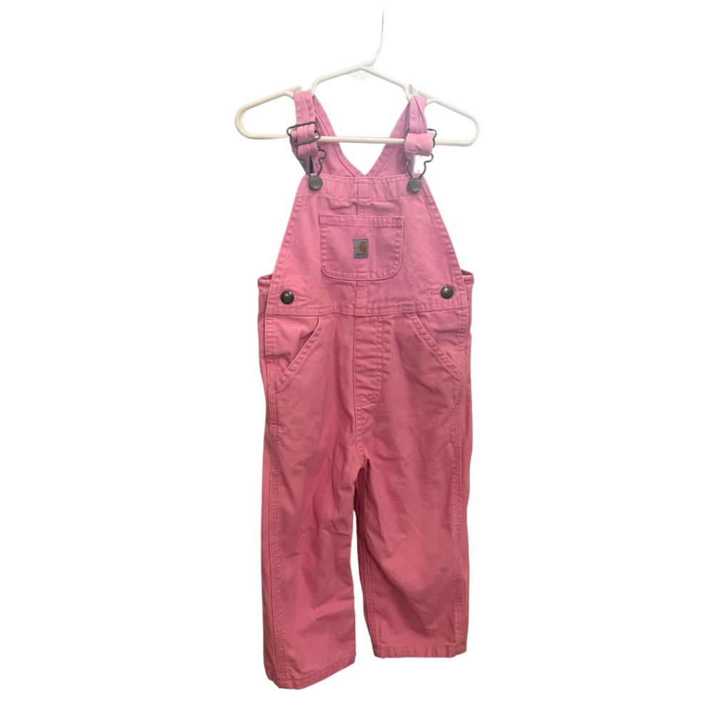 Toddler Girls Pink Carhartt Overalls